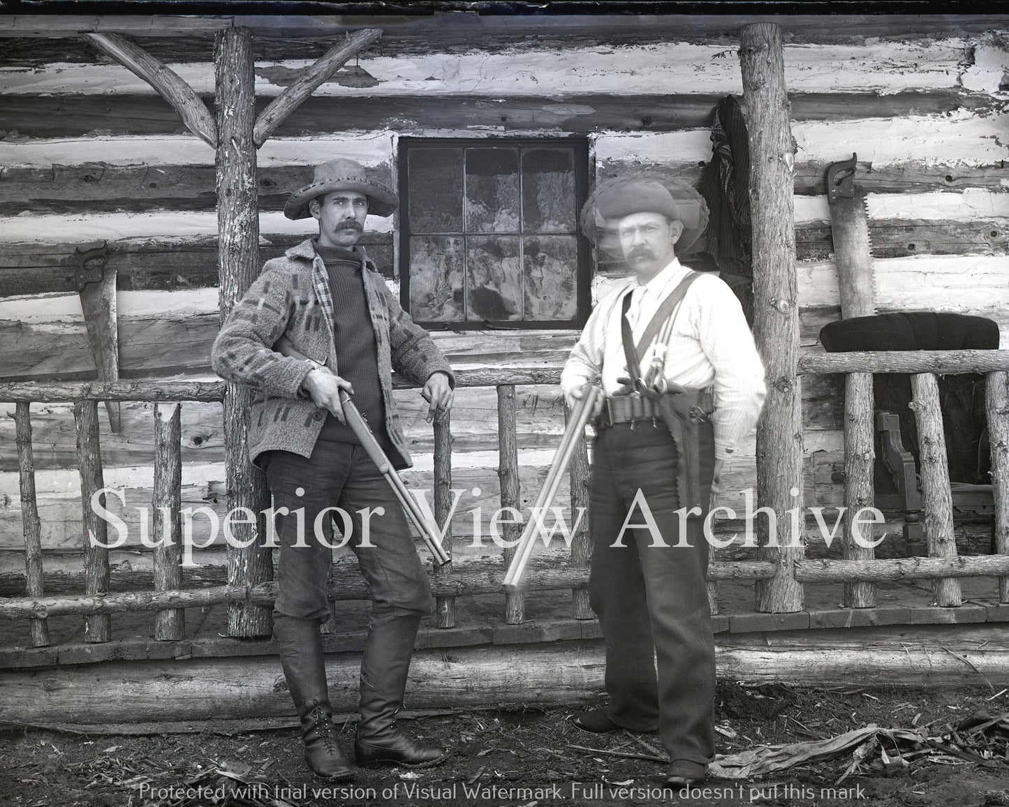 Deer Hunters with Double Barrels