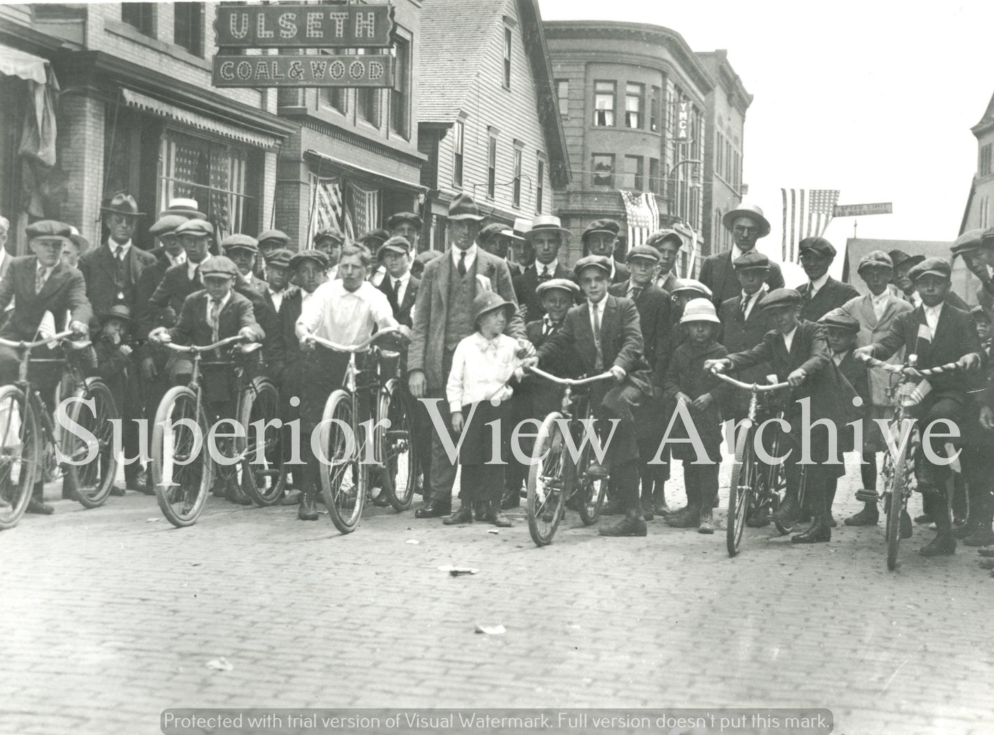 Bicycle Race in Calumet, Michigan