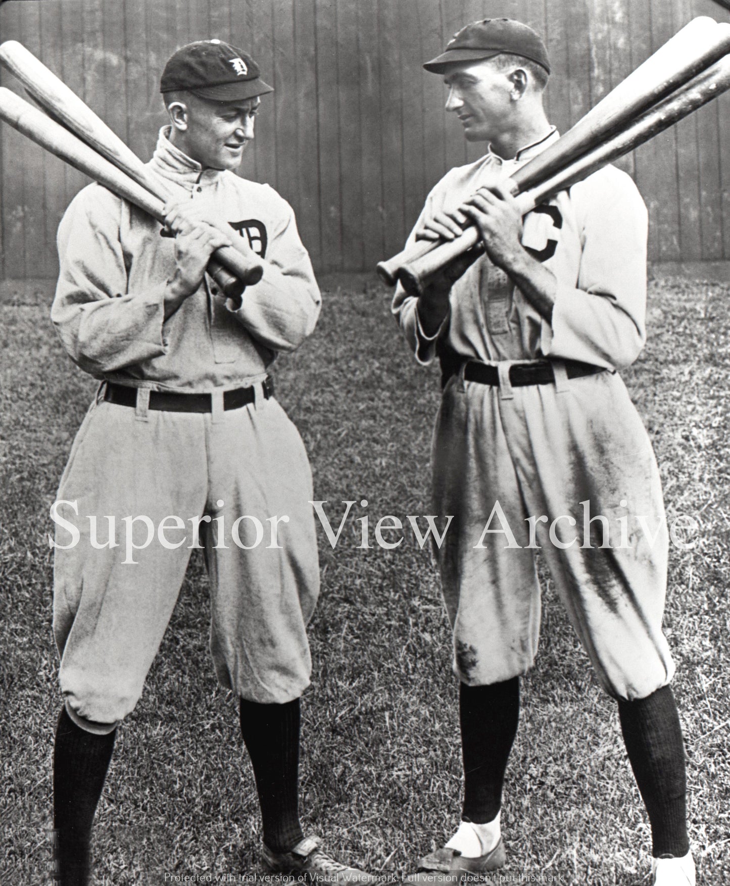 Ty Cobb and Shoeless Joe Jackson Detroit Tigers