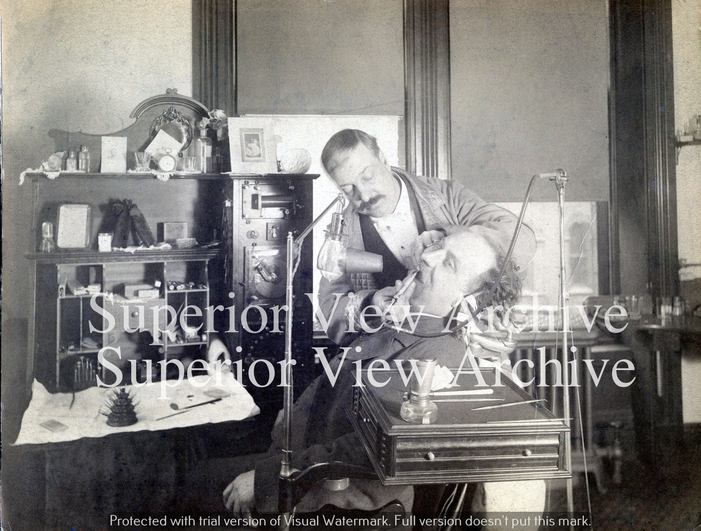 Vintage Dentist Old Time Dentistry Antique Dentist Drill Lighting Tools