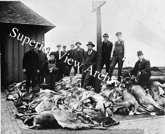 Antique Deer Hunting Mountain of Big Bucks Mackinac Depot Whitetail Deer Hunt