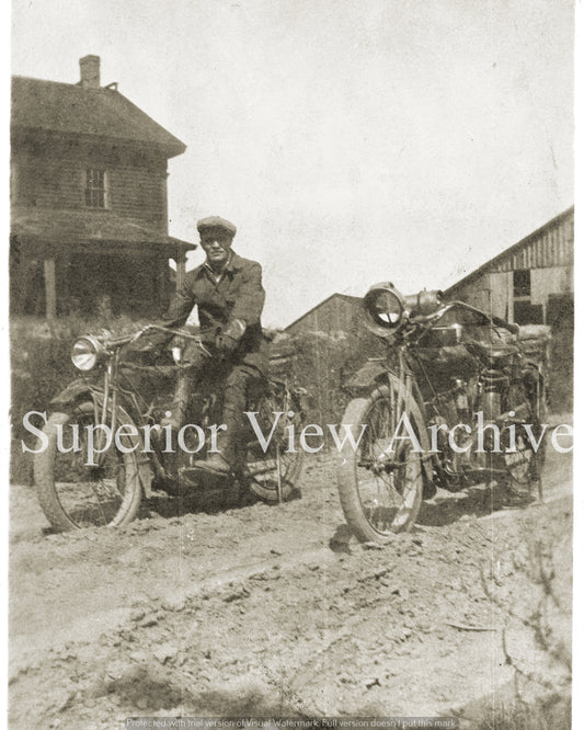 Indian Motorcycle in Mud