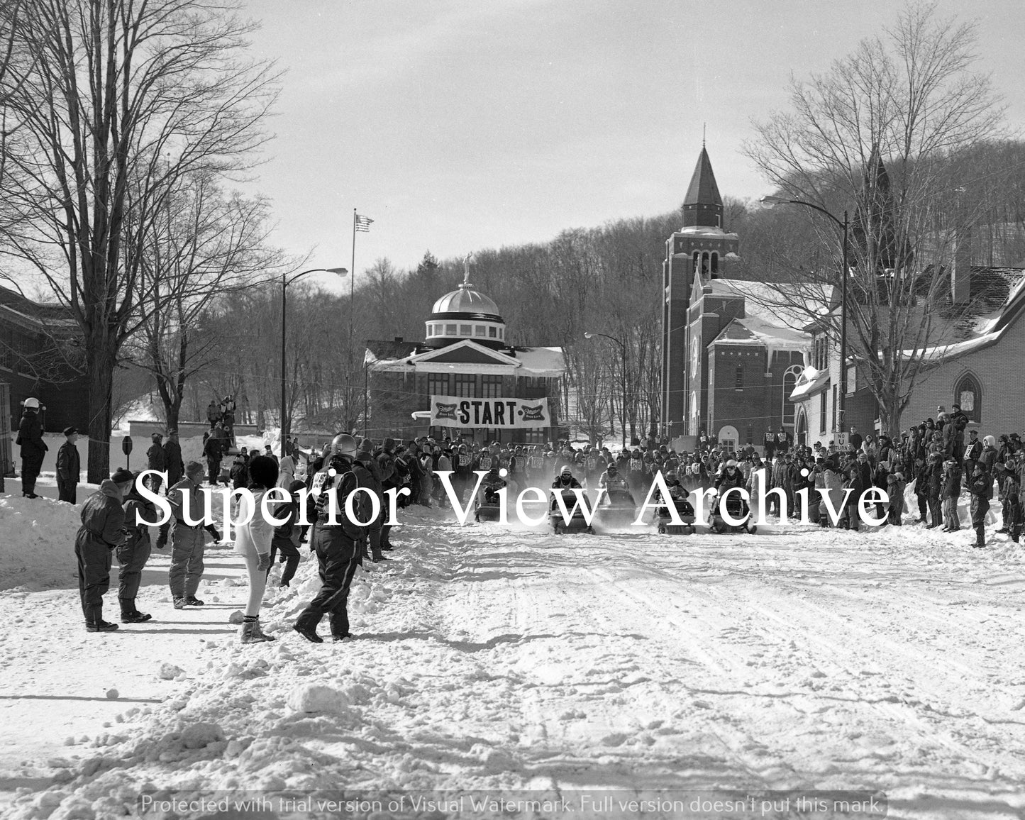 Snowmobile Race in Munising