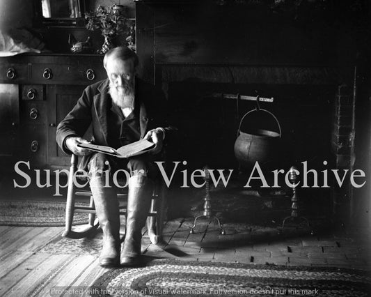 Reading by the Fireplace