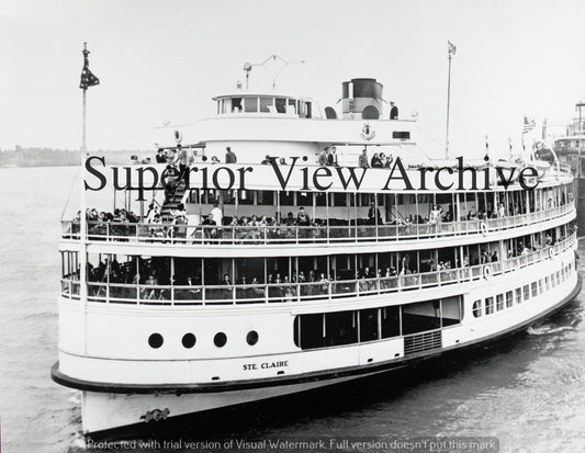 Old Time Bob-Lo Boat Ste. Claire Detroit River Vintage Ste. Claire Bob-Lo Island