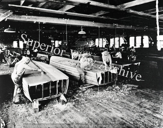 Vintage Chris Craft Boat Chris Craft Factory Photo Algonac MI Fiberglass Boats