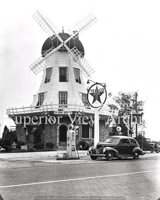 Dutch Mill Windmill Gas Station Dutch Mill Truck Stop Windmill Carey Ohio
