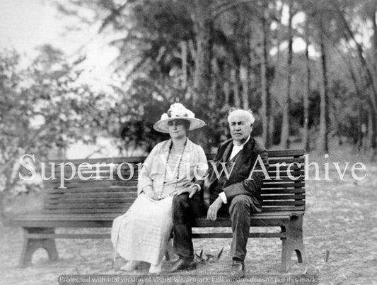 Thomas & Mina Edison At Their Edison Estate Fort Meyers Florida Tom Edison
