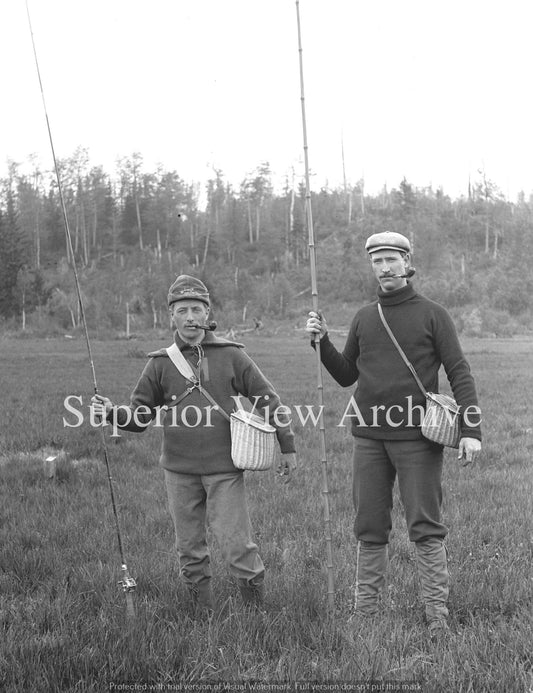 Old Time Fishing Bamboo Rod Antique Fishing Rod Reels Creels Pipe Smoking
