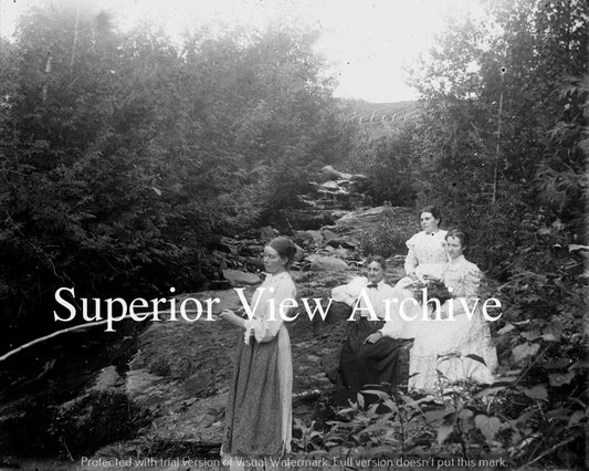 Cane Pole-Stream Fishing in Dresses