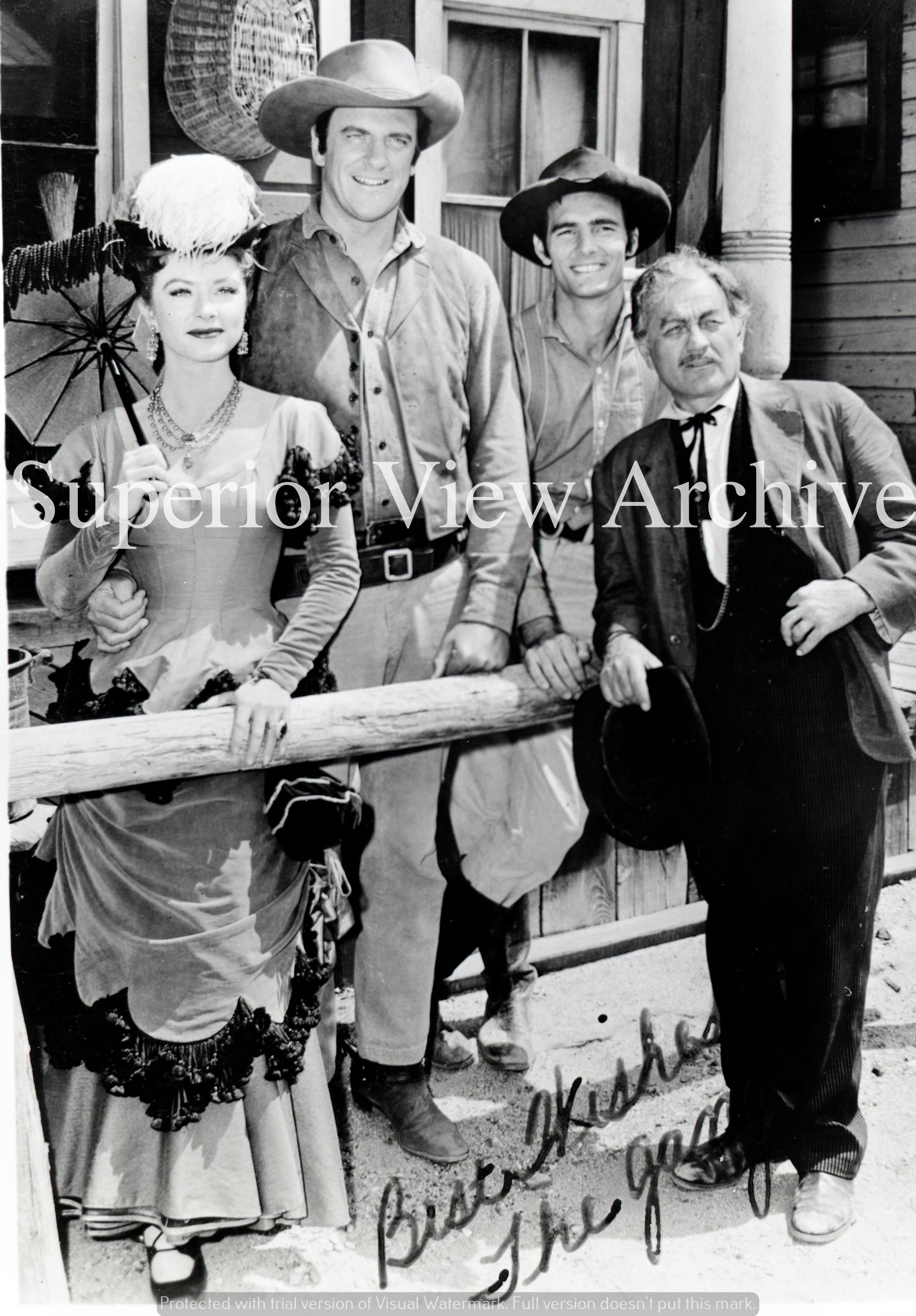 Gunsmoke Cast Matt Kitty Chester Doc Full Pose on Street – Superior ...