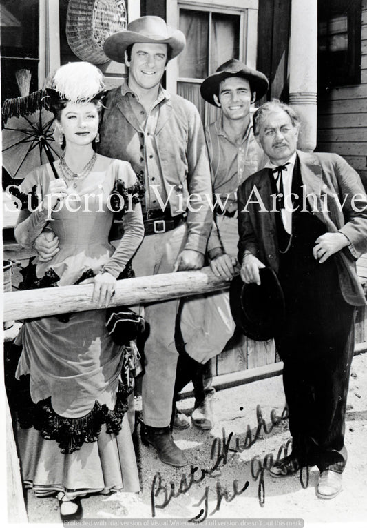 Gunsmoke Cast Matt Kitty Chester Doc Full Pose on Street