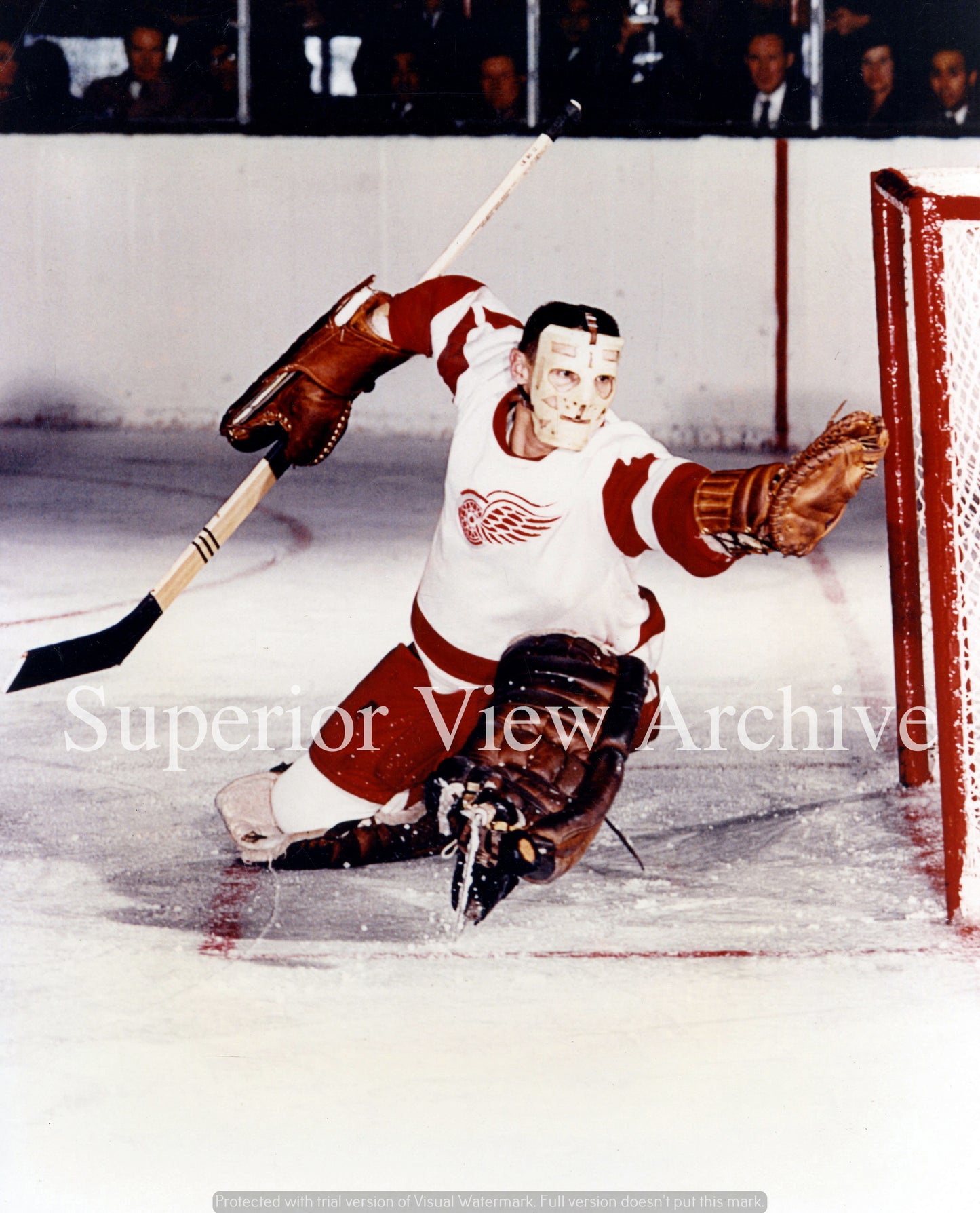 Detroit Red Wings Goalie Sawchuk Save
