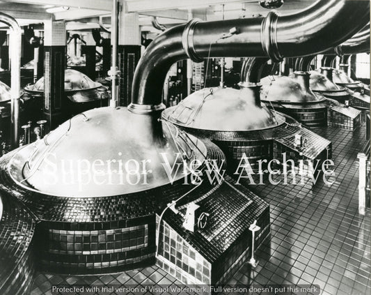 The Stroh Brewing Co.Interior Detroit MI Beer Brewing Tanks Fire Brewed