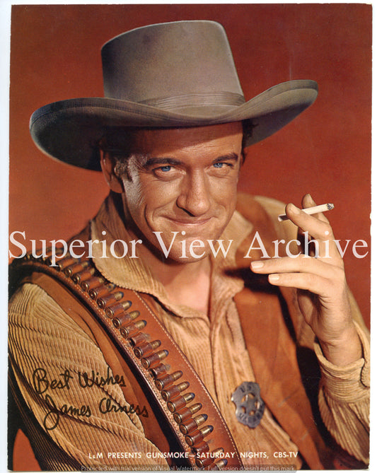 Gunsmoke Matt Dillion James Arness L& M Cigarette Ad
