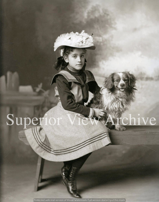 Girl with Dog