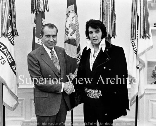 Richard Nixon and Elvis Presley