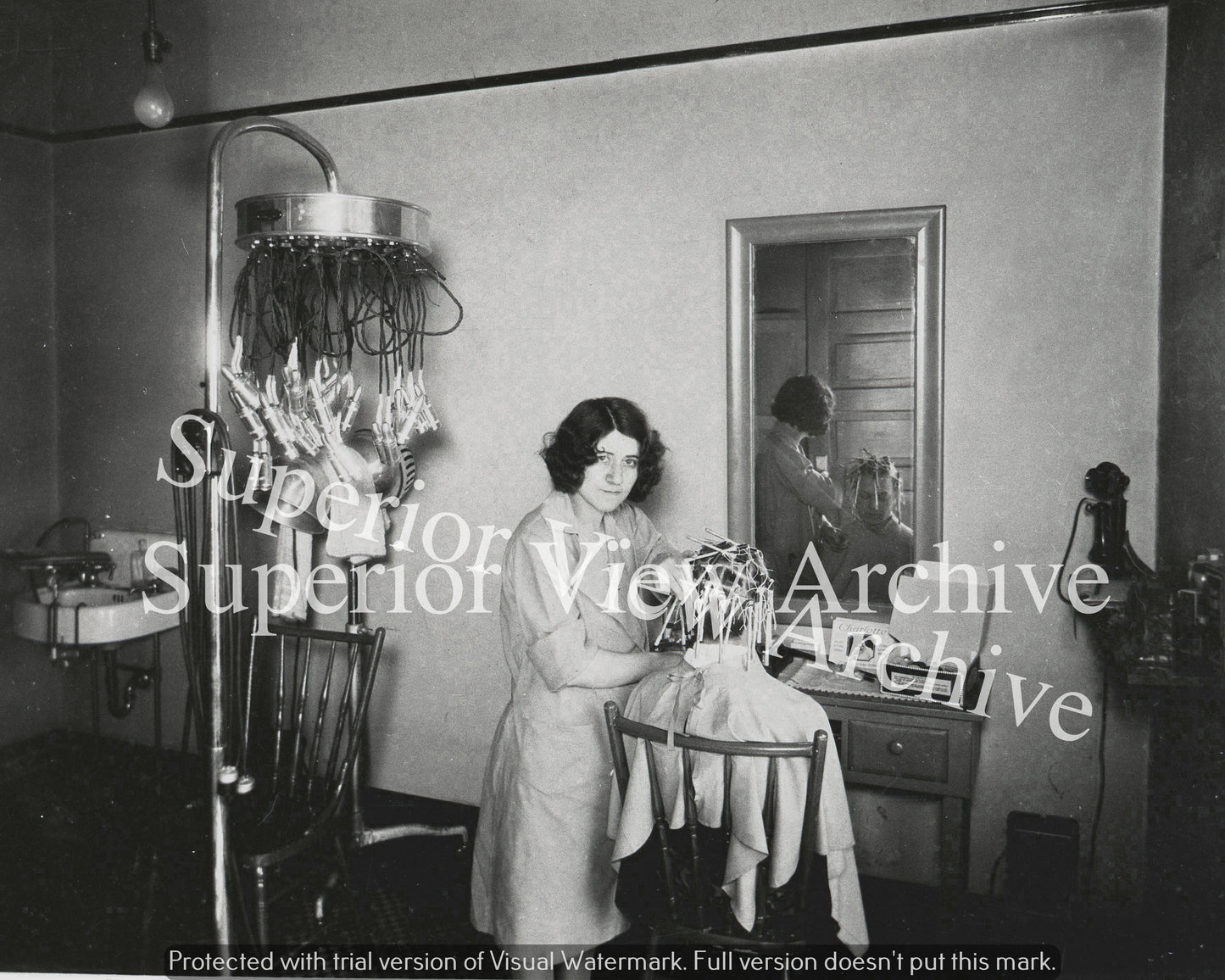 Vintage Hair Salon Permanent Wave Machine