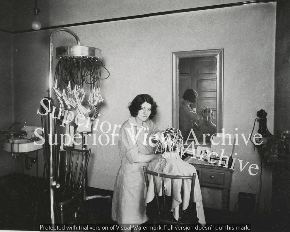 Vintage Hair Salon Permanent Wave Machine – Superior View Photo Archive