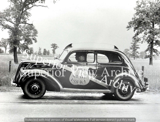 1937 Ford Police Cruiser Michigan State Police Car Vintage Ford Cop Car