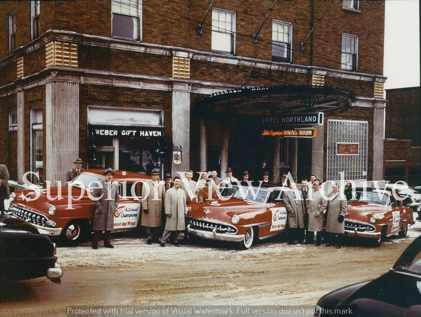 Detroit Red Wings Outside Hotel Northland