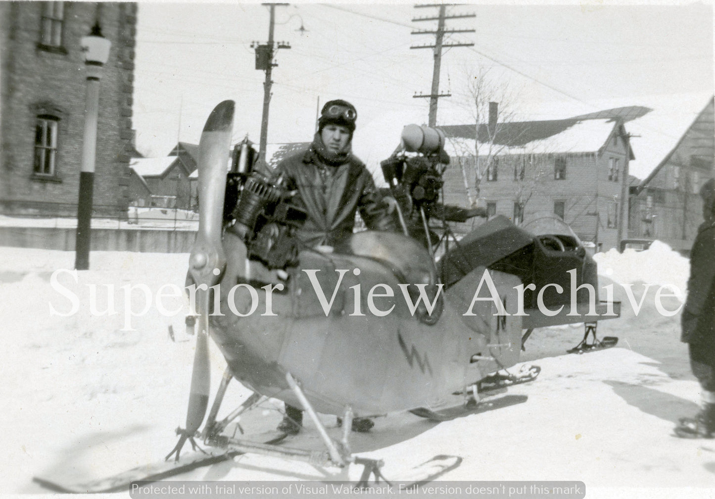 Vintage Snowmobile Ishpeming MI 1928