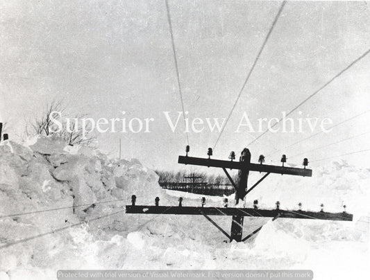 Worst Snow Storm in Michigan 1938 Snow Higher Than Telephone Poles Big Snow