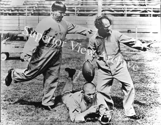 Three Stooges Playing Football